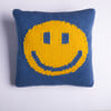 Smiley, Blue/Yellow - Decorative Pillows - 1 - thumbnail