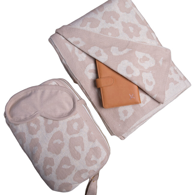 Leopard print, Linen/natural mel