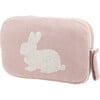 Bunny Love Reversible Baby Blanket Set, Pink - Blankets - 3 - thumbnail