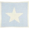 Stars Baby Blanket Set, Blue/Cream - Blankets - 4 - thumbnail