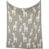 Giraffe Reversible Baby Blanket Set, Neutral - Blankets - 5 - thumbnail