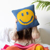 Smiley, Blue/Yellow - Decorative Pillows - 3 - thumbnail