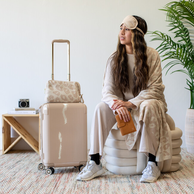 Leopard print, Linen/natural mel - Blankets - 3