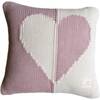 Hearts Dual, Pale pink - Decorative Pillows - 1 - thumbnail