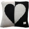 Hearts Dual, Black - Decorative Pillows - 1 - thumbnail