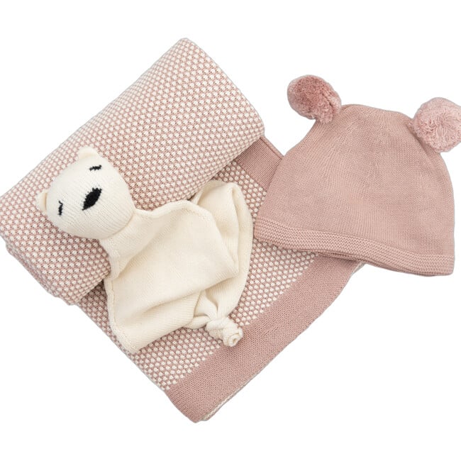 Elegant, Pale Pink/Natural - Blankets - 1