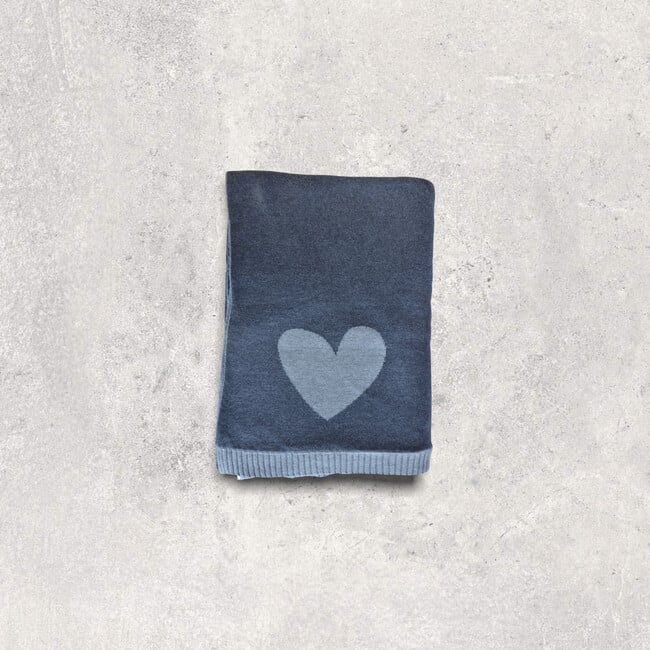 Hearts Reversible, Dk grey mel/light grey mel - Blankets - 4
