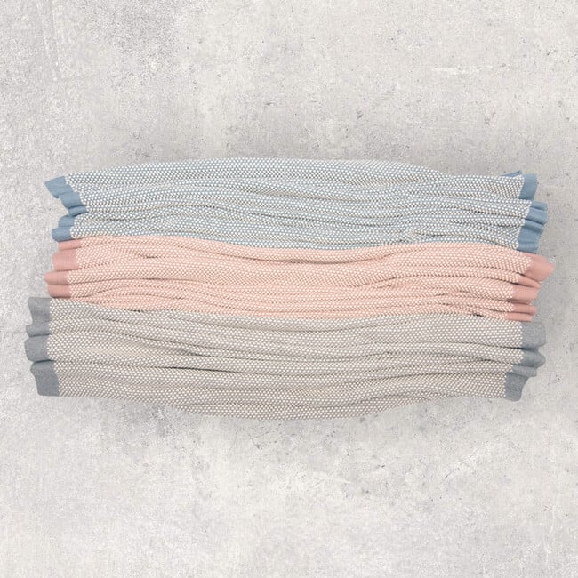 Elegant, Pale Pink/Natural - Blankets - 2