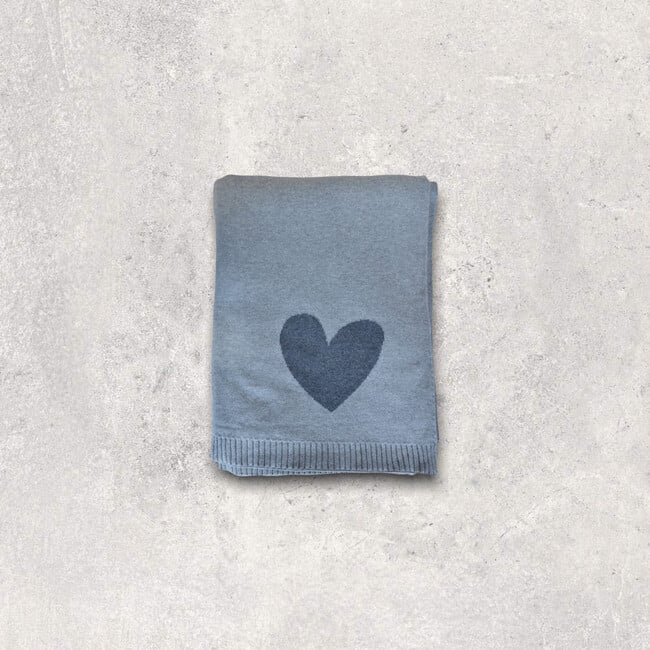 Hearts Reversible, Dk grey mel/light grey mel - Blankets - 5