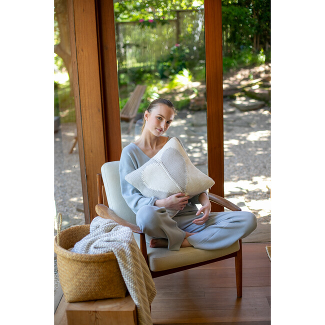 Hearts Dual, Silver - Decorative Pillows - 4