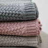 Criss Cross, Linen Sand Mel - Blankets - 2