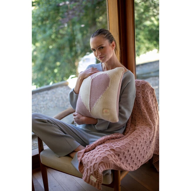 Hearts Dual, Pale pink - Decorative Pillows - 3