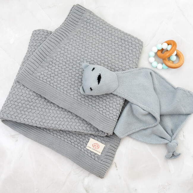 Criss Cross, Alice Blue - Blankets - 3