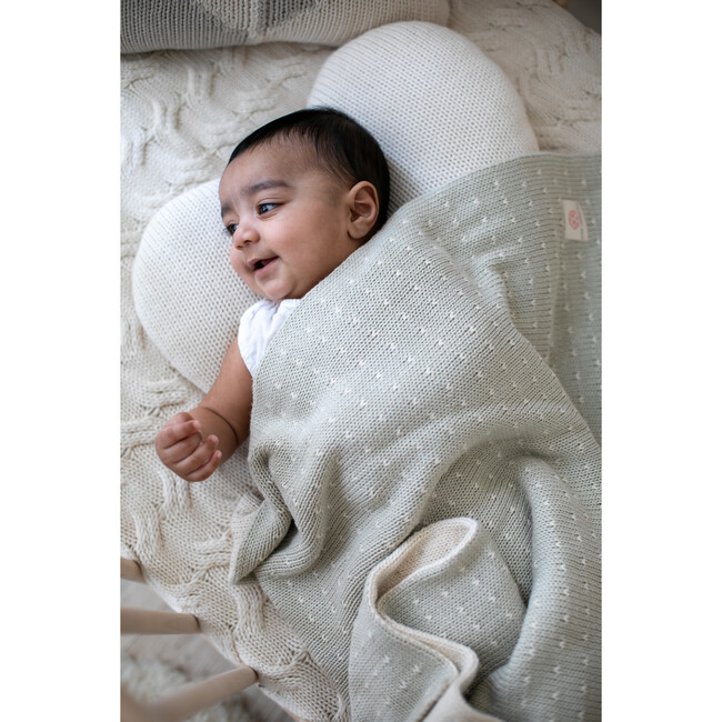 Dainty Dots, Mint - Blankets - 4