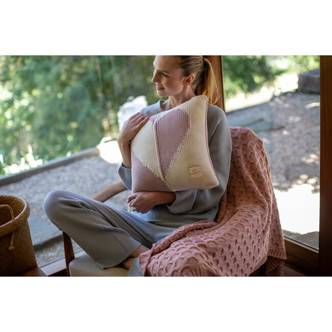 Hearts Dual, Pale pink - Decorative Pillows - 5