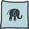 Elephant Love Baby Blanket Set, Blue/Grey - Blankets - 6 - thumbnail