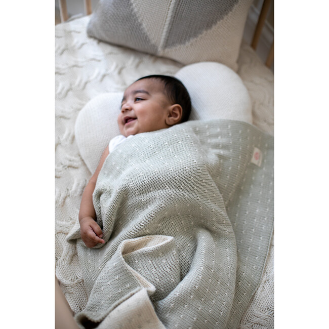 Dainty Dots, Mint - Blankets - 5