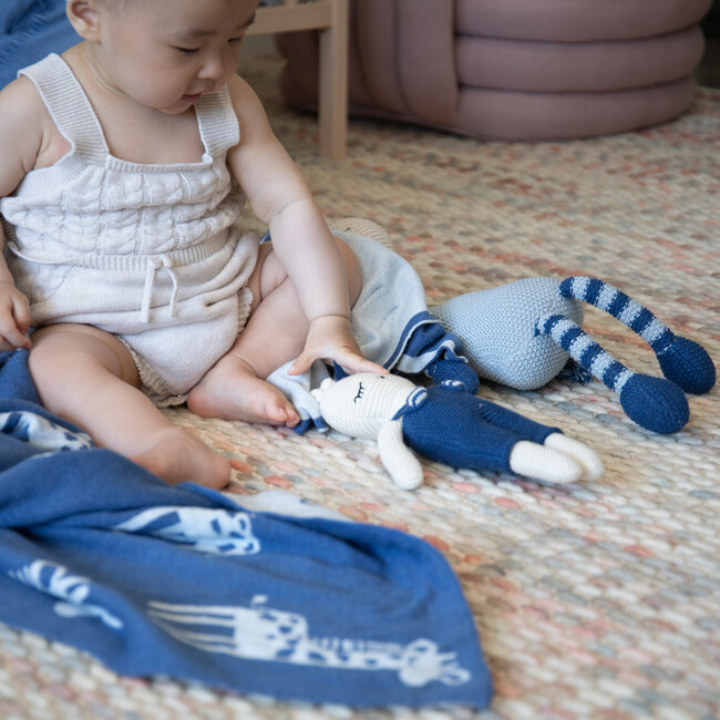 Bunny Jumpsuit, Blue - Dolls - 4
