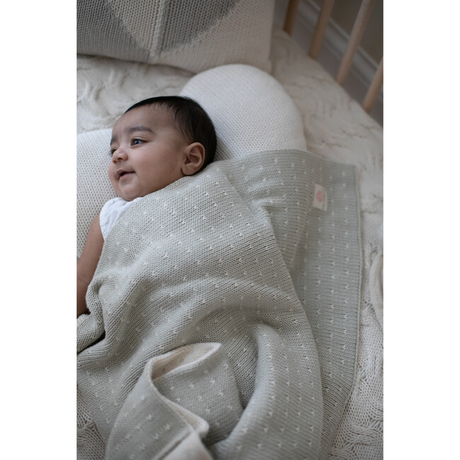 Dainty Dots, Mint - Blankets - 6