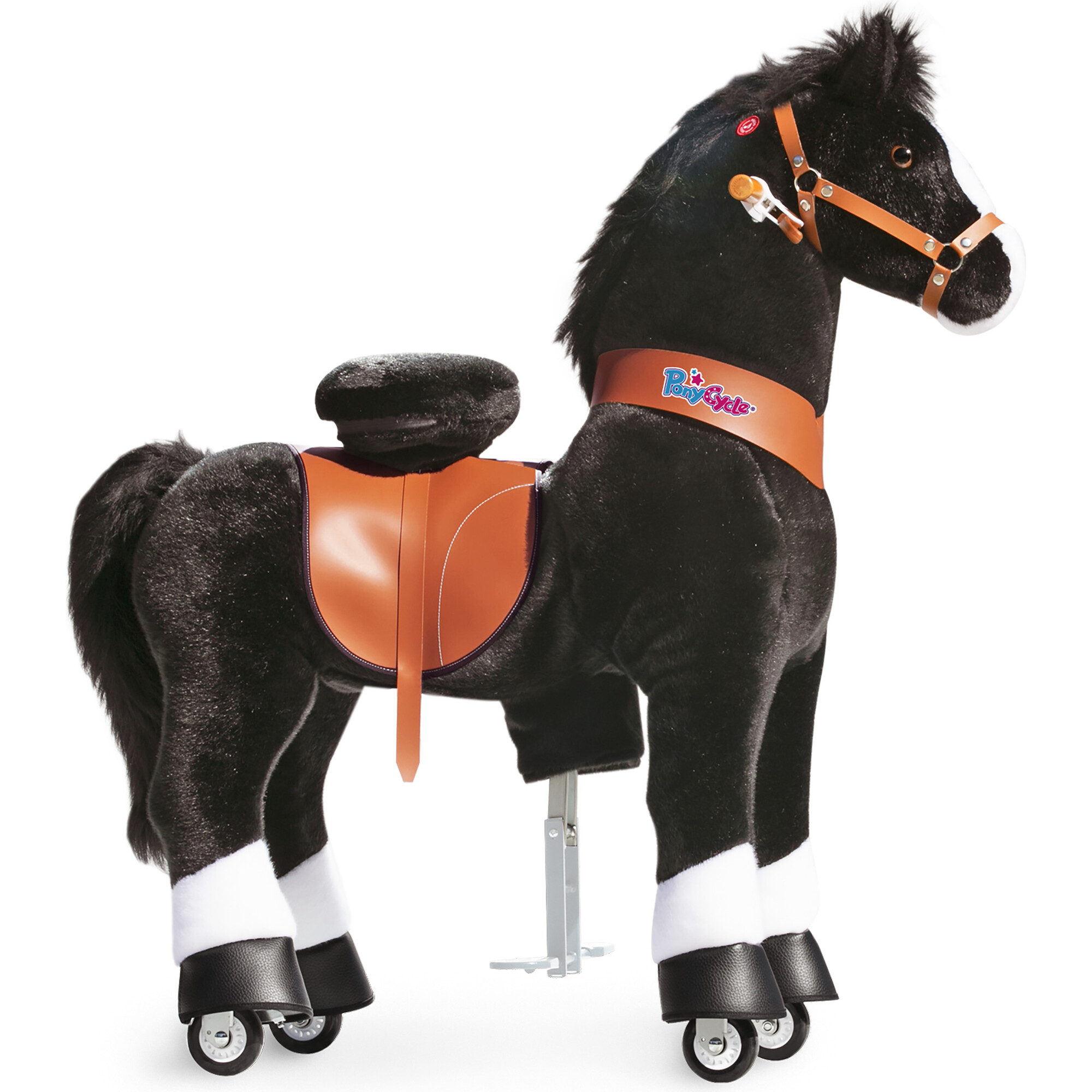 Black Horse with White Hoof, Large - PonyCycle Backyard & Park