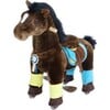 Chocolate Brown Horse with Accessories, Small - Ride-Ons - 1 - thumbnail
