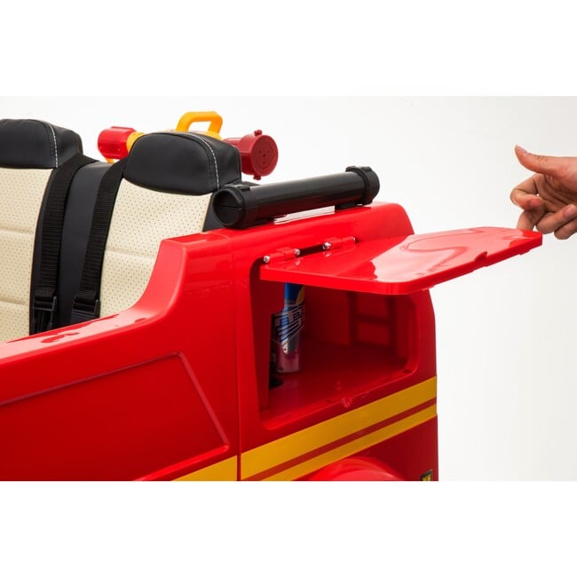 24V Freddo Fire Truck 2-Seater Ride on - Ride-Ons - 4