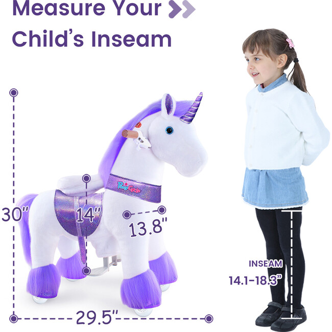 Model Ux Unicorn, Purple - Ride-Ons - 4