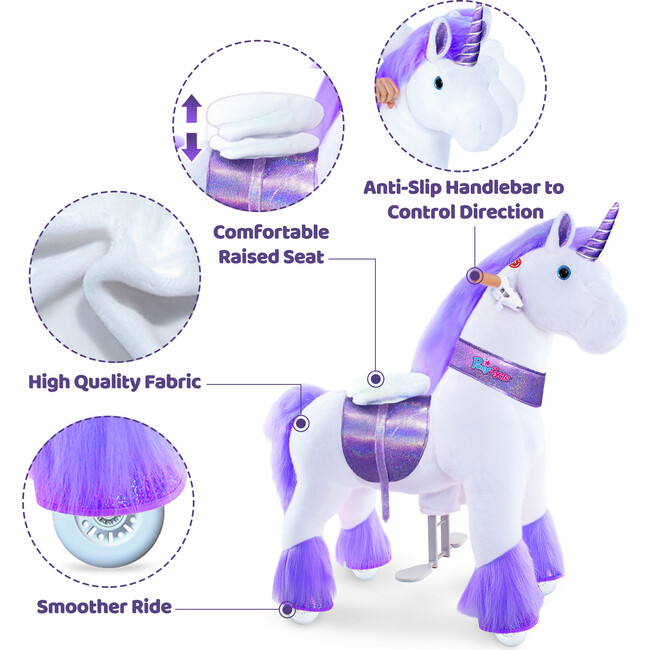 Model Ux Unicorn, Purple - Ride-Ons - 7