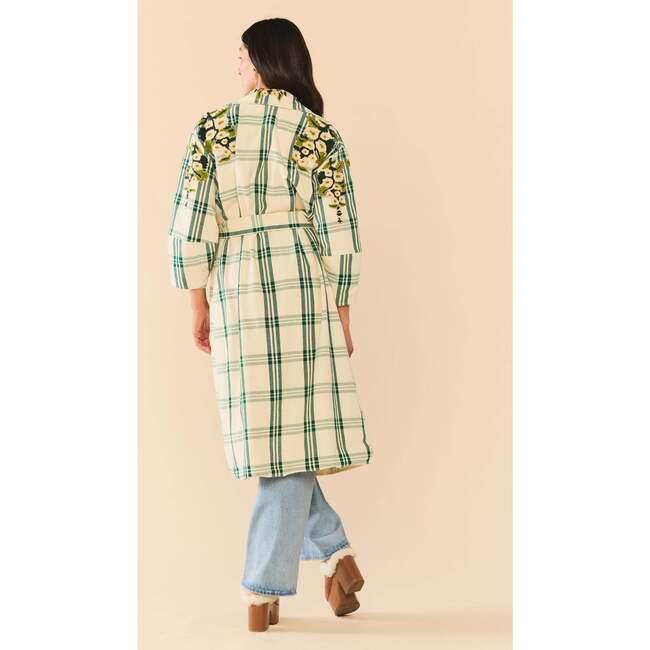 Melly Jacket x McKenzie DePinto Collaboration Cream & Green Plaid With Larsen Floral