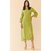 Ariana Dress Olive Chartreuse - Dresses - 1 - thumbnail
