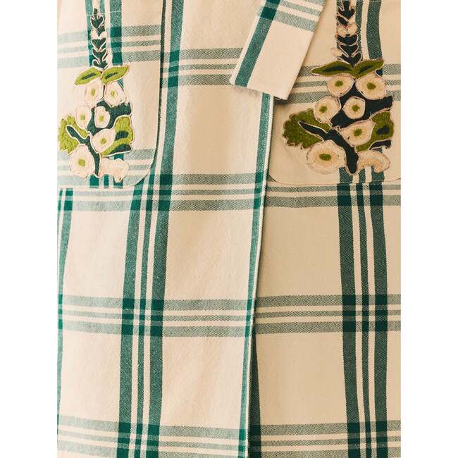 Melly Jacket x McKenzie DePinto Collaboration Cream & Green Plaid With Larsen Floral - Jackets - 4