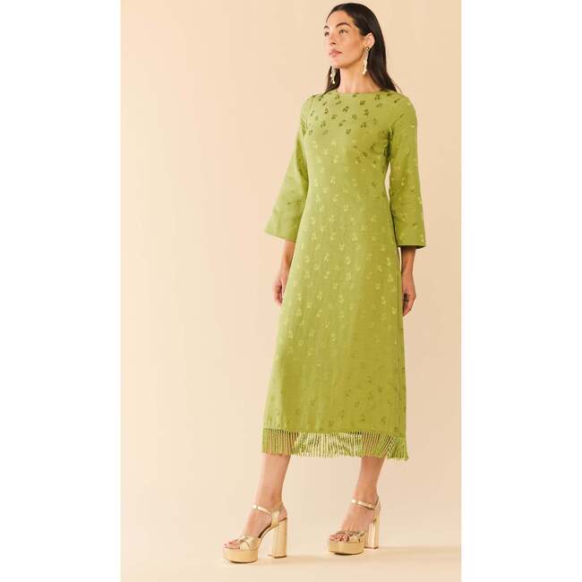 Ariana Dress Olive Chartreuse - Dresses - 3