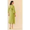 Ariana Dress Olive Chartreuse - Dresses - 4
