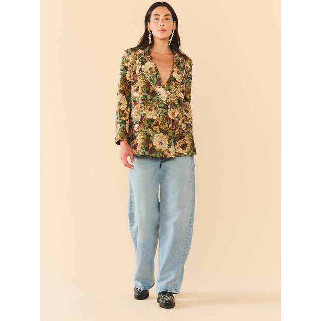 Meredith Blazer Flora Floral Jacquard
