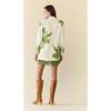 Alex Blazer Dress Ivory with Green Applique - Dresses - 2