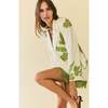 Alex Blazer Dress Ivory with Green Applique - Dresses - 3