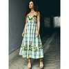 Lucy Dress x McKenzie DePinto Collaboration Cream & Green Plaid With Larsen Floral - Dresses - 3