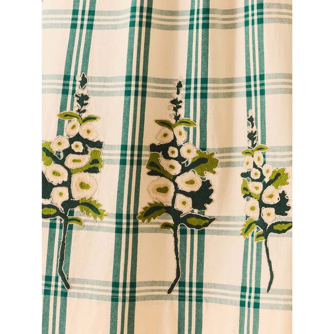 Lucy Dress x McKenzie DePinto Collaboration Cream & Green Plaid With Larsen Floral - Dresses - 5