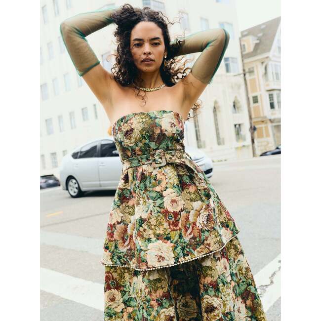 Daisy Dress Flora Floral Jacquard - Dresses - 3