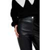 Suzzanna Embroidered Collar Cardigan, Black - Sweaters - 3