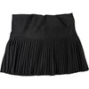 Girls Suede Pleated Skort, Black - Dresses - 1 - thumbnail