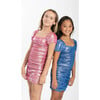 Girls Shimmer Amelia Dress, Royal - Dresses - 2 - thumbnail