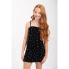 Girls Amelia Tank Dress With Pearls, Black - Dresses - 1 - thumbnail