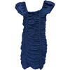 Girls Amelia Glitter Dress, Navy - Dresses - 1 - thumbnail