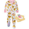 CRUZ Snug Fit Footed Sleeper, Waffling On - Footie Pajamas - 1 - thumbnail