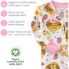 CRUZ Snug Fit Footed Sleeper, Waffling On - Footie Pajamas - 6 - thumbnail