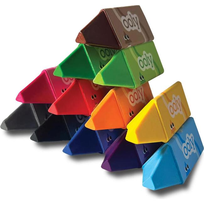 Happy Triangles Jumbo Crayons - Art Supplies - 4