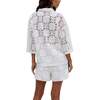 Shelli All Over Broderie Anglaise Shirt, White - Blouses - 4