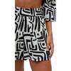 Nicola Paperbag Waist Warhol Print Shorts, Black - Shorts - 3
