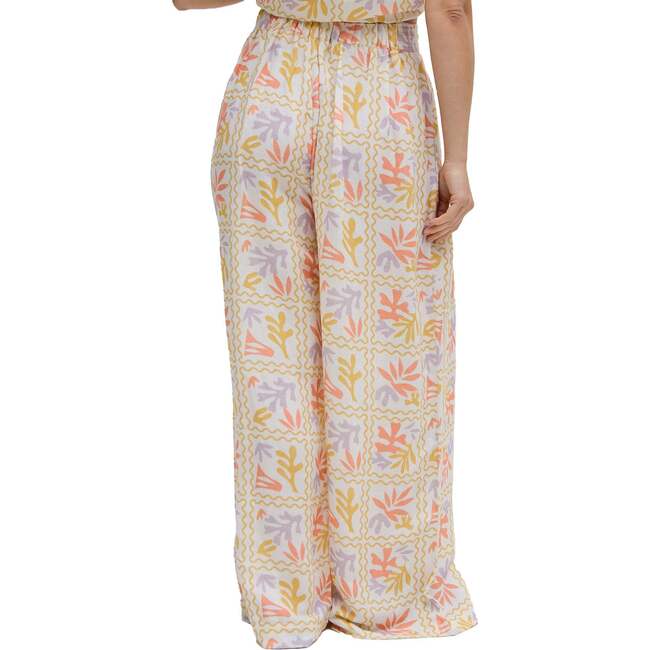 Matisse Wide Leg Patchwork Floral Print Trouser, Cream - Pants - 3